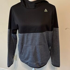 Reebok hoodie, gray and black sz xlg